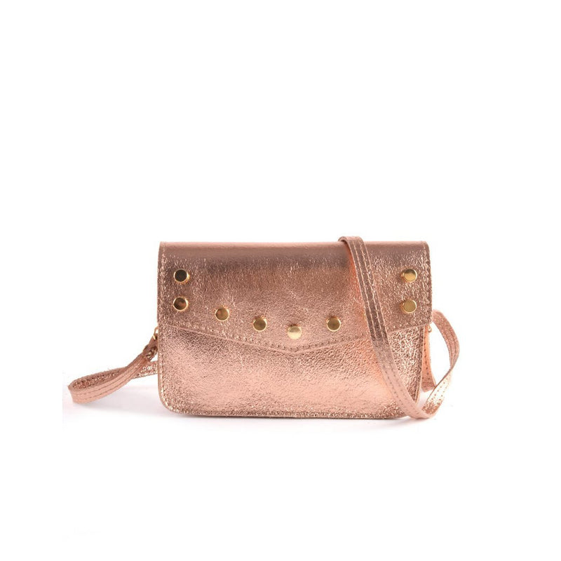 Leren Schoudertasje | Beltbag Metallic | 900058