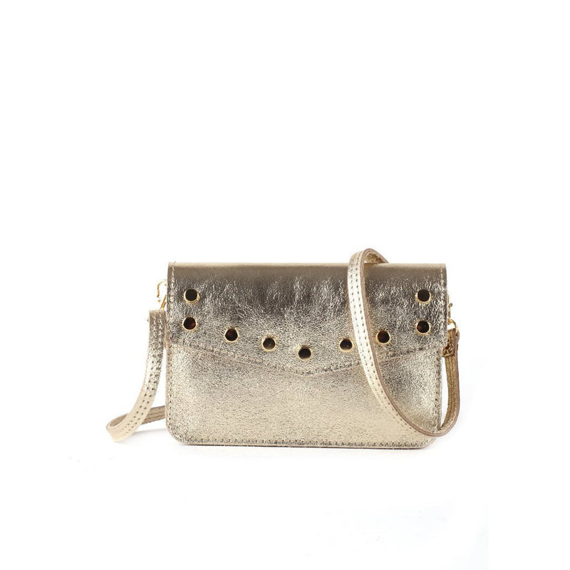 Leren Schoudertasje | Beltbag Metallic | 900058