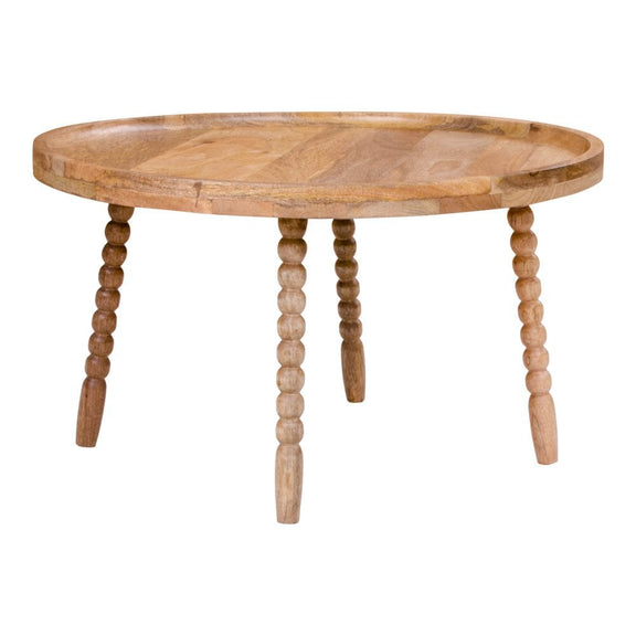 Jammu Salontafel - Mangohout, Naturel - Ø60x35 cm - Chic Choice