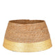 Kerstboomrok - H26 x Ø50 cm - Zeegras - Goud