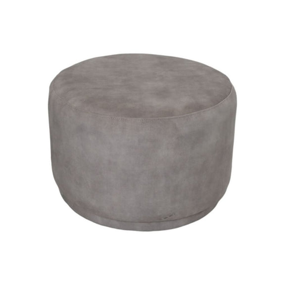 Poef Otto - 55x55x40 - Wit - Adore 01 - Fluweel - Chic Choice