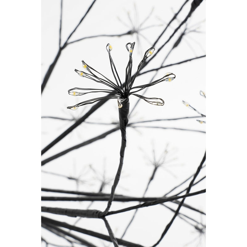 Kerstverlichting Bal met Warm Witte LED Lampjes - Ø60 cm - Zwart