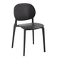 J-Line stoel Basic - kusntstof - zwart - Chic Choice