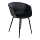 Roda Eetkamerstoel - Zwart, PP/Staal, 53x54,5x79 cm - Set van 2 - Chic Choice