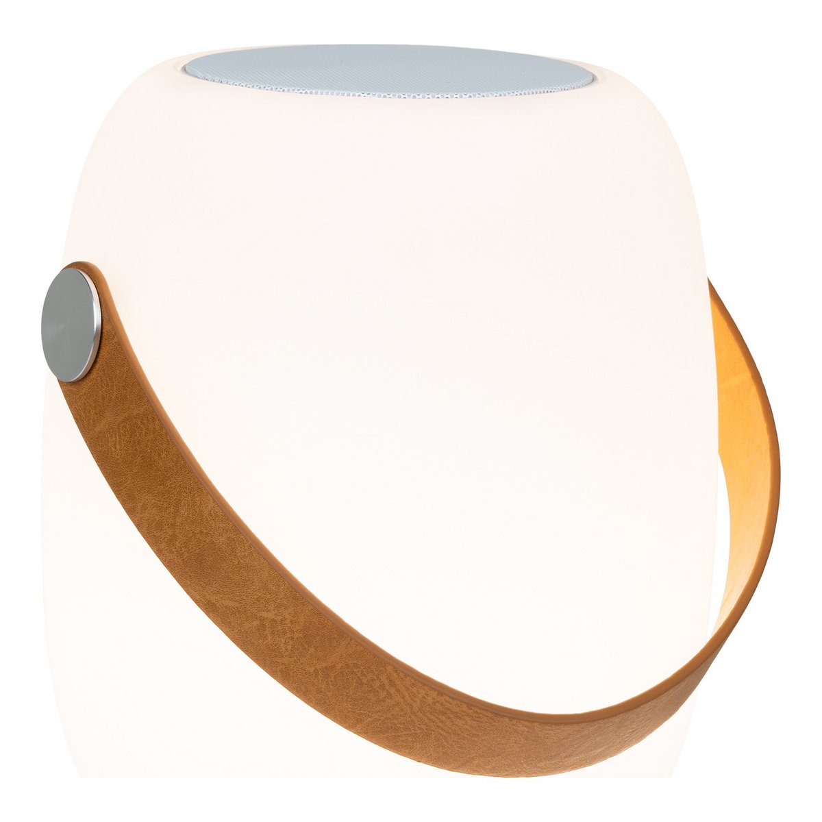 Cardiff LED Lamp - Lamp met riem, oplaadbaar, bluetooth-luidspreker, wit - Chic Choice