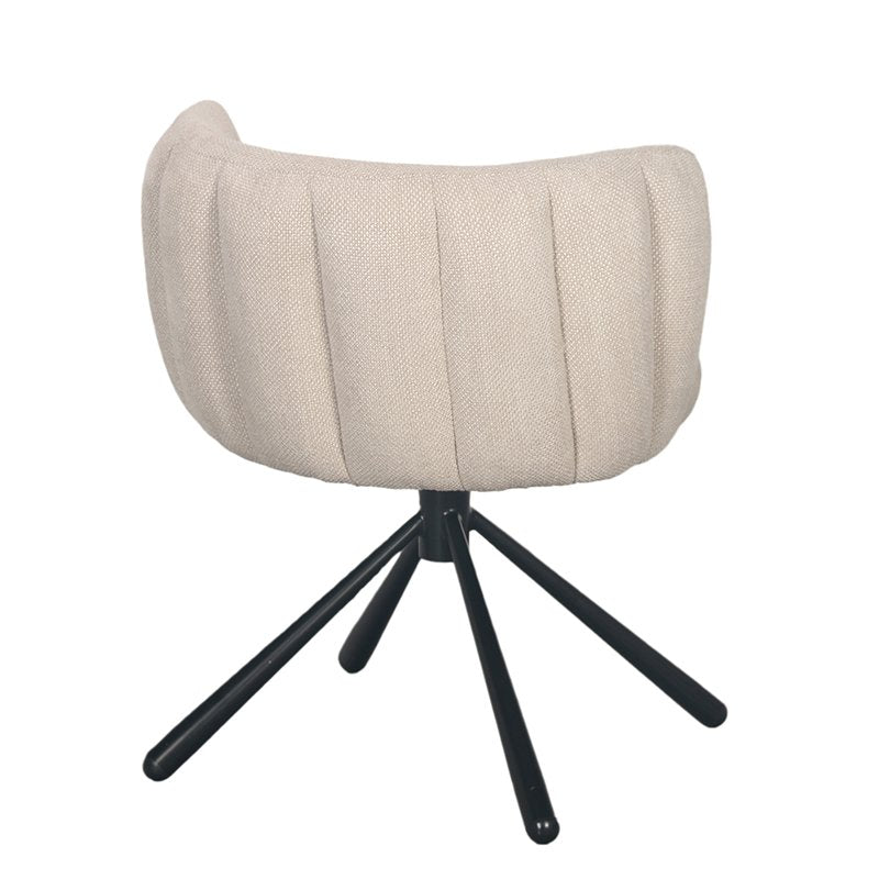 Schelp Draaistoel Beige - Chic Choice