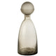 J-Line Vaas Fles+Dop Yara Glas Greige Large - Chic Choice