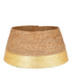 Kerstboomrok - H26 x Ø50 cm - Zeegras - Goud