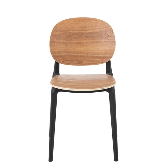 J-Line stoel Basic - polyester/kunststof - naturel - Chic Choice